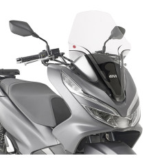 Givi, скло, прозора вітрове скло, 60,5 x 43,5 см, для HONDA PCX 125 (2018-2019)