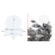 Givi скло прозора для YAMAHA Tracer 900 / Tracer 900 GT (2018), 69,5x48 см, прозора