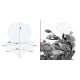 Givi скло прозора для YAMAHA Tracer 900 / Tracer 900 GT (2018), 69,5x48 см, прозора