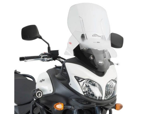 Givi Airflow Вітрове Скло Регульоване Suzuki DL 650 V-Strom L2-L3-L4 2011-2016 Версія 2024 Прозоре