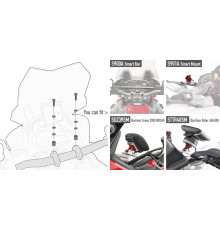 Givi Smart Bar Монтажний Набір для HONDA Чорний