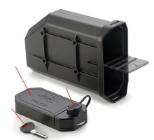Kappa KS250 частина інструментальної скриньки (кришка+замок+2 ключі) чорний