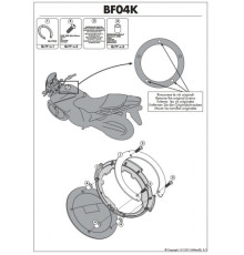 Kappa Tanklock Кріплення для Kawasaki ER-6N/ER-6F/Versys 1000 Чорний