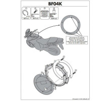 Kappa Tanklock Кріплення для Kawasaki ER-6N/ER-6F/Versys 1000 Чорний