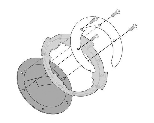 Kappa Tanklock Кріплення KTM Duke 125 (11) Чорний