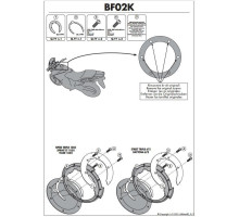Kappa Tanklock Кріплення для Triumph Sprint 1050ST/GT, Tiger 1050 (06), Чорний