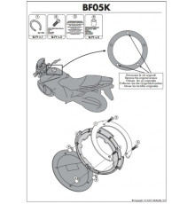 Kappa Tanklock Кріплення для Баків YAMAHA/MV/Cagiva Чорний