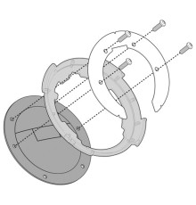 Kappa Tanklock Кріплення для YAMAHA MT-07 700 (2014-2015) Чорний