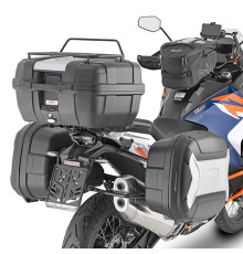 Kappa, Стелаж Бічні футляри Monokey, для KTM 1290 Super Adventure R, підходить для Kufry Retro-Fit K-Venture Alu та K'Mission Alu, Чорний