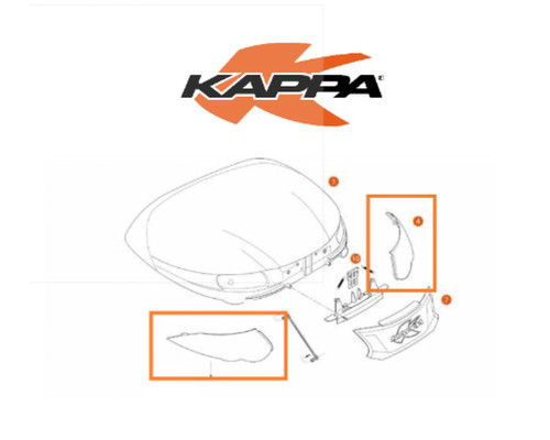 Kappa K56NT Світловідбивач для кофра Білий
