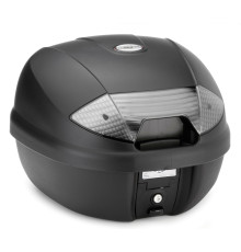 Kappa K30NT центральний кофр Monolock 30л з білими відбивачами чорний