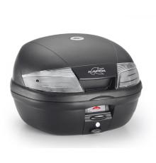 Kappa K35NT2 центральний кофр Monolock 35л з білими відбивачами (включає пластину) чорний