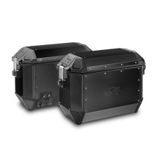 Kappa K'Mission Бокові Кофри Алюмінієві Monokey 36L Чорні (Пара) + Додатковий Замок