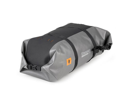 Kappa K' Rugged сумка-валик для сидіння 45л 100 PROCENT водонепроникна 61x34x23см чорний-срібний