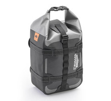 Kappa K' Rugged Сумка на Сидіння/Багажник 100 PROCENT Водонепроникна 10л 31x22x13см Чорно-Сріблястий