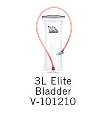 Uswe Elite резервуар для гідратації з трубкою і клапаном 3 л прозорий