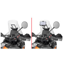 Kappa, поперечка для сумок і кріплень GPS/смартфон, KTM 890 Adventure, 2023, чорний