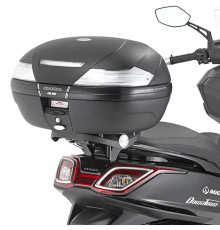 Kappa, Стелаж kufra центрального, Kymco Downtown 125 ABS/350, Без Плити, Чорний