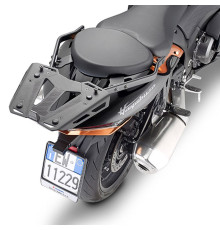 Kappa, Стелаж kufra центрального, для Suzuki GSX 1300R Hayabusa '21-, Металевий, Чорний