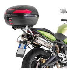 Kappa, Стелаж kufra центрального, для Triumph Street Triple 675, 2007-2012, Чорний