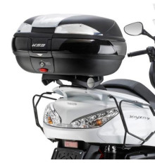 Kappa, Стелаж для центрального кофра, YAMAHA MajesЗАДНІ400 (04-14), з пластиною Monokey, чорний
