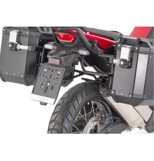 Kappa, Стелаж Бічні футляри Monokey Cam Side, для HONDA CRF 1100L Africa Twin (2020), під Куфри KFR K'Force Alu, Чорний