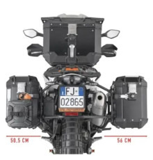 Kappa Стелаж Бічні футляри Monokey Cam Side KTM 890SMT 2023 Алюмінієвий Сріблястий