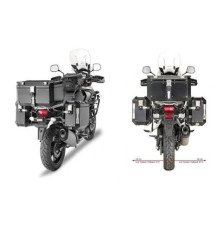 Kappa, Стелаж Бічні футляри Monokey Cam Side, для Suzuki DL 1000 V-Strom (2014-2016, 2017-2019), під KFR K'Force Alu, Чорний