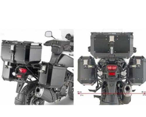 Kappa Стелаж Бічні футляри Monokey Cam Side для Suzuki V-Strom 1050/1050 XT 2020, під KFR K'Force Alu, чорний