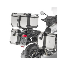 Kappa, Стелаж Бічні футляри Monokey Cam Side, для Triumph Tiger 900 '20-'24, алюмінієвий, сріблястий