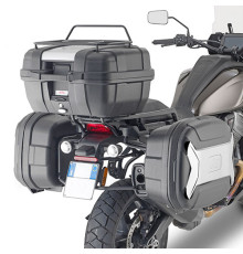 Kappa, Стелаж Бічні футляри Monokey, для Harley-Davidson Pan America 1250 (21), підходить для Kufry Retro-Fit K-Venture Alu та K'Mission Alu, Чорний