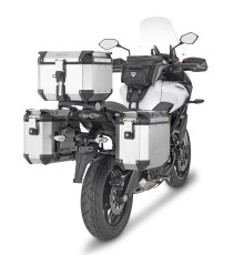 Kappa, Стелаж Бічні футляри Monokey, для Kawasaki Versys 650 (15-19), підходить для Monokey Retro-Fit K-Venture Alu та K'Mission Alu, Чорний