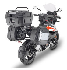 Kappa, Стелаж Бічні футляри Monokey, для KTM 390 Adventure (2020), підходить для Monokey Retro-Fit K-Venture Alu та K'Mission Alu, Чорний