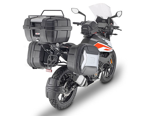 Kappa, Стелаж Бічні футляри Monokey, для KTM 390 Adventure (2020), підходить для Monokey Retro-Fit K-Venture Alu та K'Mission Alu, Чорний