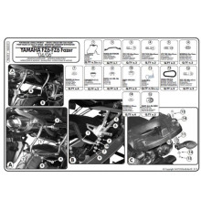 Kappa Стелаж Бічні футляри Monokey Side YAMAHA FZ6/Fazer 2004-2006 Чорний