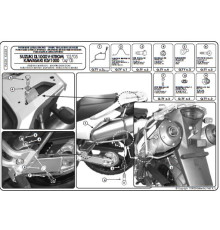 Kappa Стелаж для бокових кофрів Monokey Suzuki DL 1000 V-Strom (02-11), Kawasaki KLV 1000 (04-09), підходить для кофрів Monokey Retro-Fit K-Venture Alu та K'Mission Alu