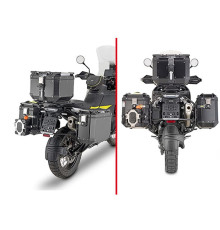 Kappa Стелаж Бічні футляри Monokey Triumph Tiger 1200GT (22-) Алюмінієвий Чорний