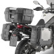 Kappa, Стелаж Бічні футляри Monokey, Кріплення для Бокових Кофрів, YAMAHA World Raid 700 (19-23), Чорний