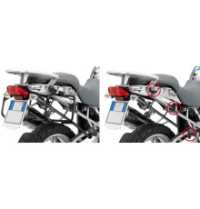 Kappa, Стелаж для бокових кофрів, швидке встановлення Monokey, BMW F 650GS/800GS (08-17), F 700GS (13-17), підходить для Monokey Retro-Fit K-Venture Alu та K'Mission Alu, чорний