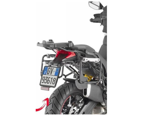 Kappa Стелаж Бічні футляри Szybkiego Monta?u Monokey Cam Side Ducati Multistrada 950 S 2019, Multistrada Enduro 1260 2019, Алюмінієвий, Чорний