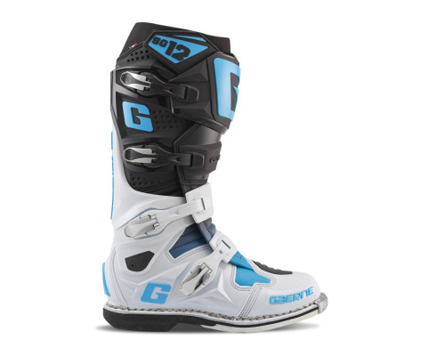 Gaerne SG-12 Limited Edition Кросові/Ендуро Чоботи Білий/Чорний/Блакитний 43