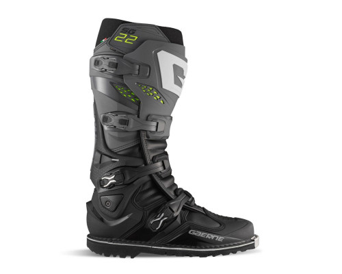 Gaerne SG-22 Мотоботи Cross/Enduro Gore-Tex Антрацит Розмір 44 Чорний/Сірий