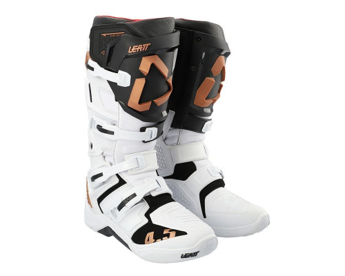 Leatt 4.5 кросові черевики міцні захисні 42 білий/чорний/золотий