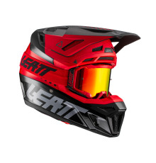 Leatt 8.5 V22 Шолом Мото з Окулярами VelociЗАДНІ5.5 XXL Червоний/Чорний