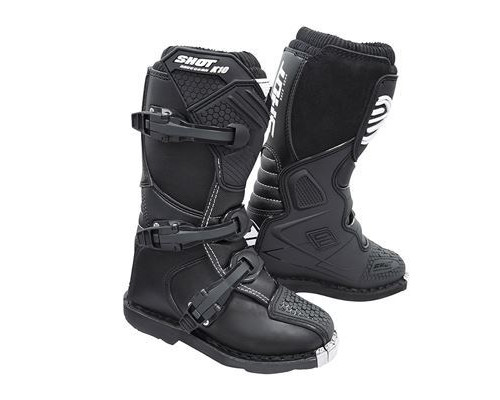 Shot Racing K10 Дитячі Мотоциклетні Черевики Чорний Розмір 31