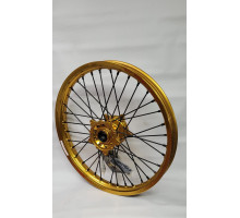 Rex Wheels Excel Комплект Колесо Переднє 21x1.85 YAMAHA XTZ 700  2020 Золота Обід Чорні Спиці Золота Втулка Чорні Ніпелі