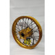 Rex Wheels Excel Комплектне Заднє Колесо 18x2.50 YAMAHA XTZ 700 2020 Золота Обідка Чорні Спиці Золота Втулка Чорні Ніпелі