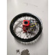 Rex Wheels Excel Комплектне Заднє Колесо 12x1.60 Чорна Обідка Срібні Спиці Червона Маточина KTM SX 65 '16- Husqvarna TC65 '17