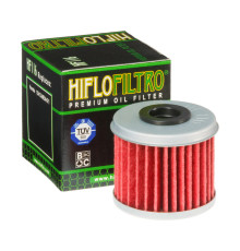 Hiflo HF116 фільтр оливи для HONDA CRF 250/450 (02-24), Husqvarna TC/TE 250/310 (09-14) чорний