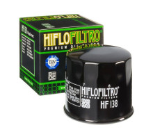 Hiflo HF138 Фільтр оливи для мотоциклів GSX/GSXR/SV/TL/VZ/VS/DL Чорний